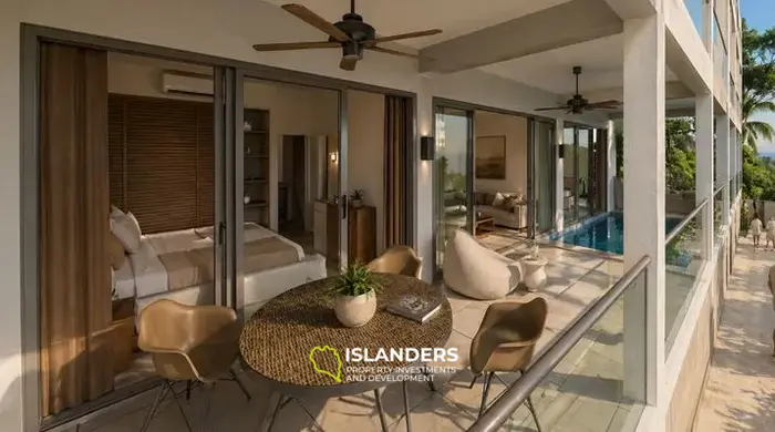 2-bdrm apartment with a pool, 5 minutes from the beach (Na Mueang)