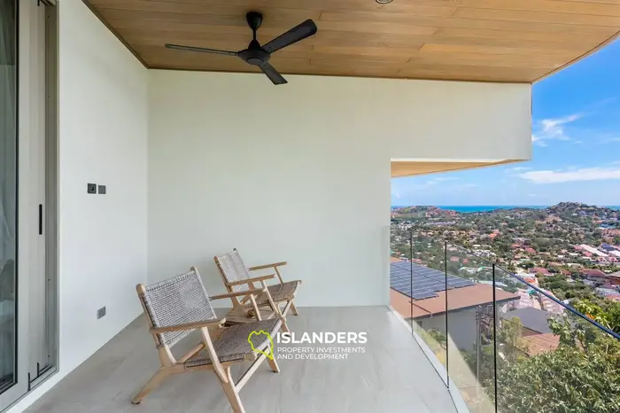 3-bdrm pool villa with panoramic views of both coasts (Bangrak)