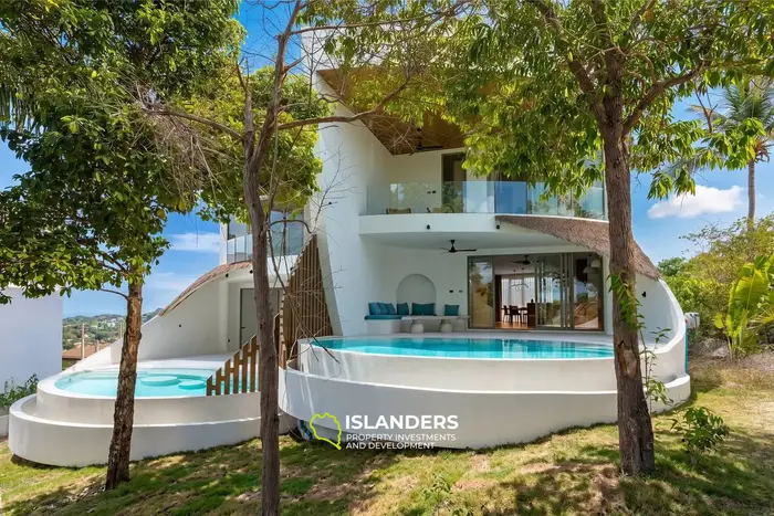 3-bdrm pool villa with panoramic views of both coasts (Bangrak)