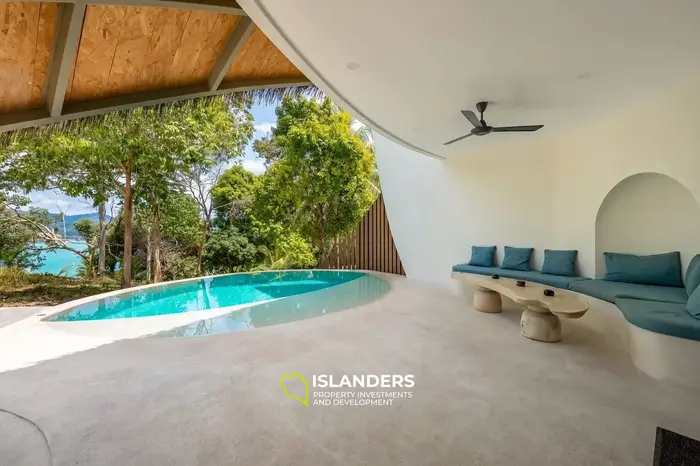 3-bdrm pool villa with panoramic views of both coasts (Bangrak)