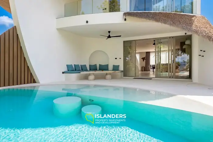3-bdrm pool villa with panoramic views of both coasts (Bangrak)