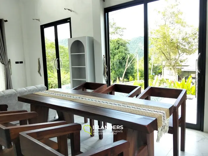 New 2-bdrm poo villa with mountain view (Lamai)