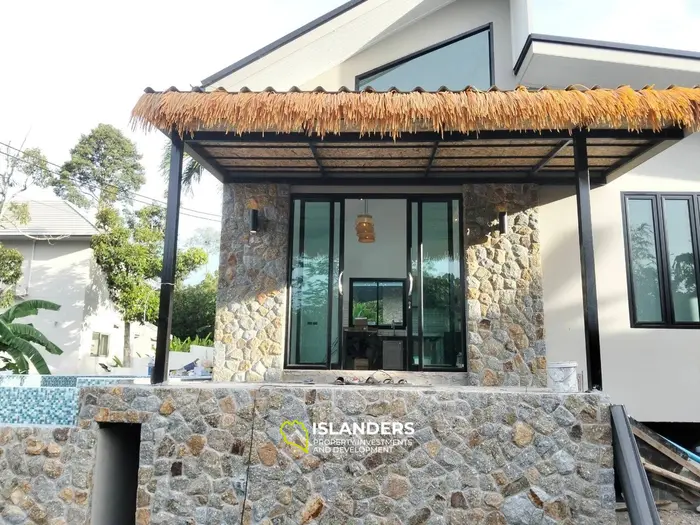 New 2-bdrm poo villa with mountain view (Lamai)