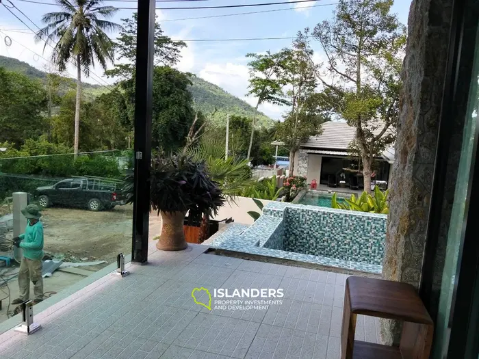 New 2-bdrm poo villa with mountain view (Lamai)