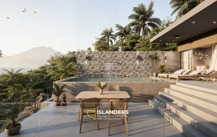 Three-bdrm pool villa with panoramic sea views (Lamai)