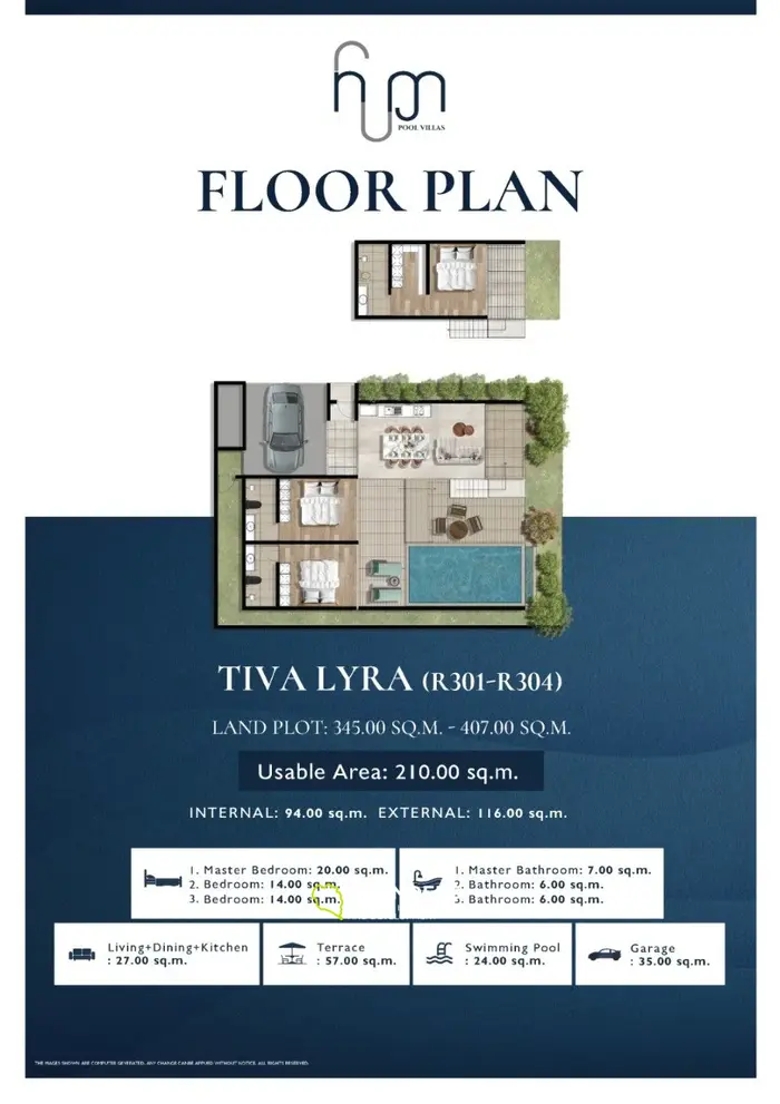 Three-bdrm pool villa with panoramic sea views (Lamai)