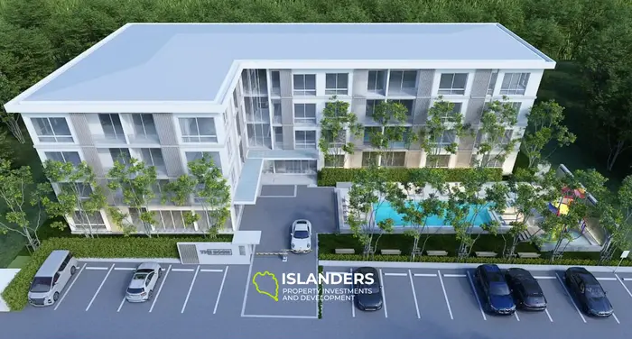A modern studio apartment in a residential complex with well-developed infrastructure (Bophut)