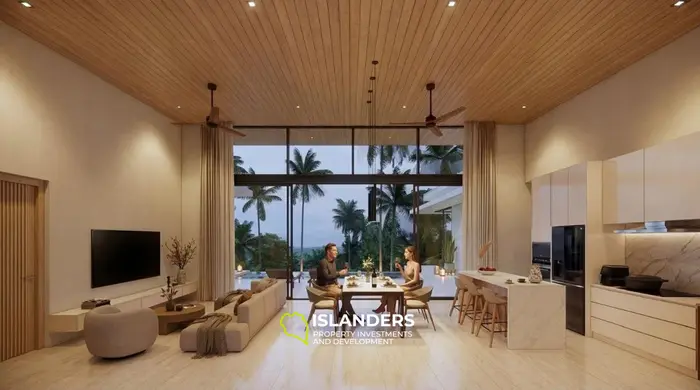 Spacious 3 bdrm open plan pool villa (Lamai)