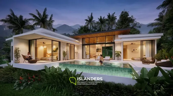 3 bdrm pool villa with sea view, minutes from the beach (Lamai)