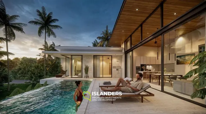 3 bdrm pool villa with sea view, minutes from the beach (Lamai)