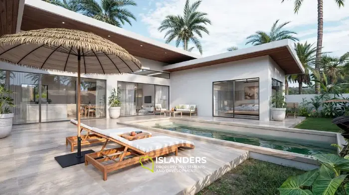 3-bdrm pool villa with convenient location (Maenam)