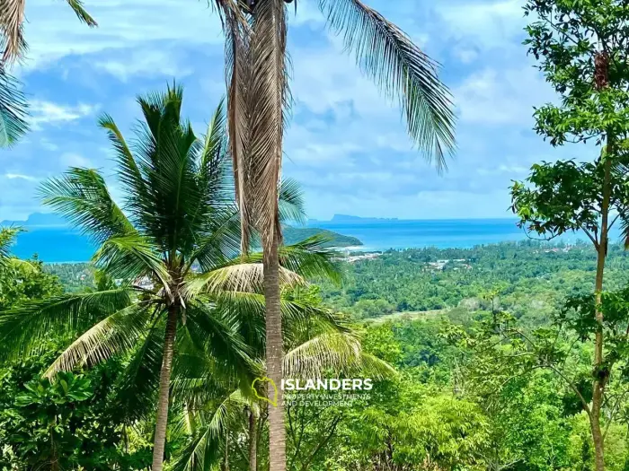 Stunning Sea View Land for Lease in Baan Tai, Koh Phangan (2 Rai)