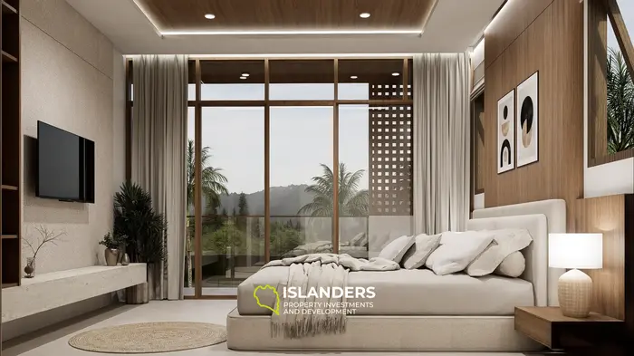 Two-bdrm pool villa with mountain and garden views (Maenam)