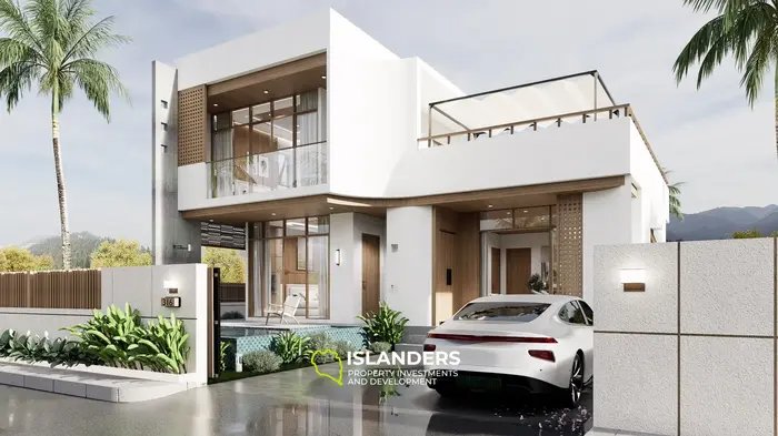 Two-bdrm pool villa with mountain and garden views (Maenam)