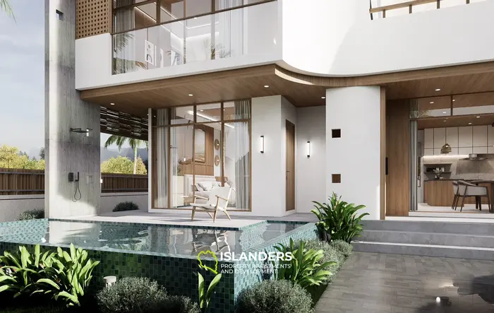 Two-bdrm pool villa with mountain and garden views (Maenam)