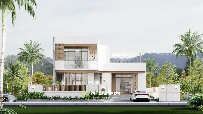 Two-bdrm pool villa with mountain and garden views (Maenam)