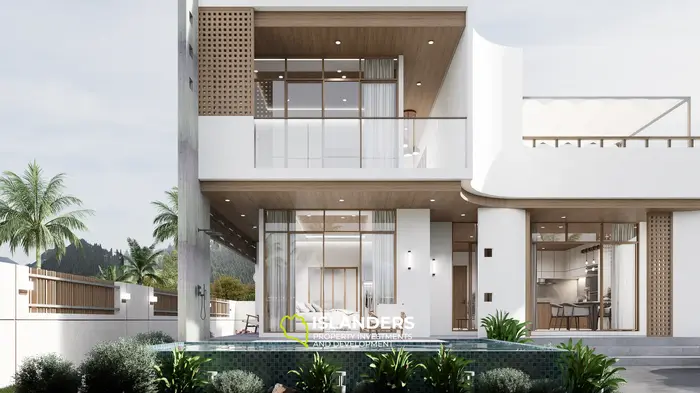 Two-bdrm pool villa with mountain and garden views (Maenam)