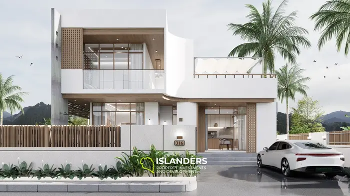 Two-bdrm pool villa with mountain and garden views (Maenam)