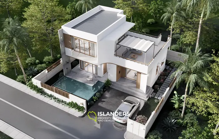 Two-bdrm pool villa with mountain and garden views (Maenam)