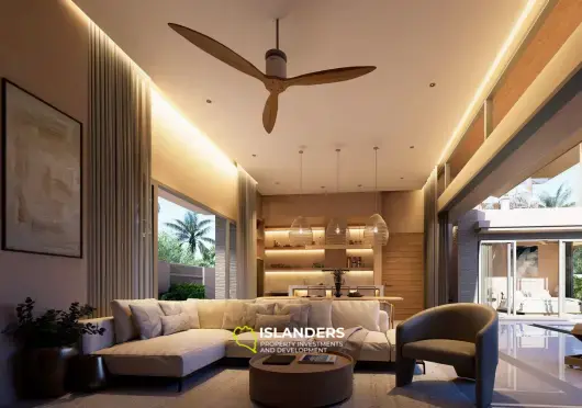 Three-bdrm pool villa with a thoughtful layout (Plai Laem)