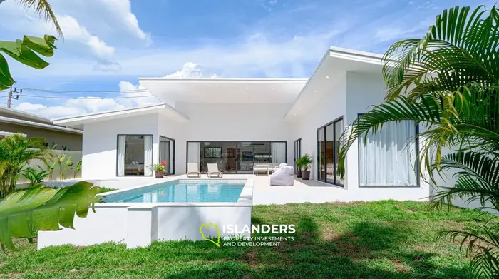 Villa de 3 habitaciones con piscina y terreno espacioso (Maenam)