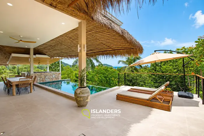 Stunning Sea View 3,5-BR Villa in Koh Phangan, Chaloklum for rent