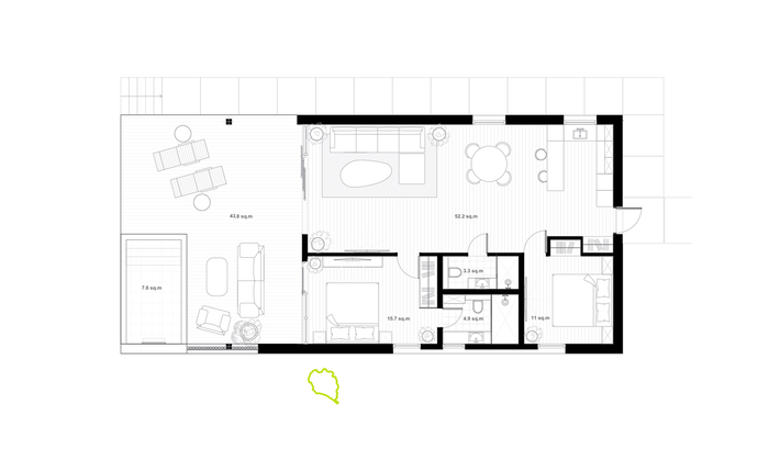 Two-bdrm pool villa with private terrace (Bophut)