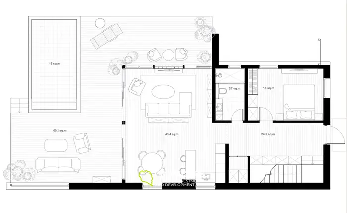 3-bdrm pool villa with sea view on a gentle slope (Bophut)