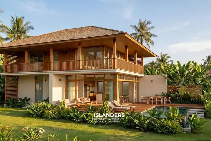 3-bdrm pool villa with sea view on a gentle slope (Bophut)