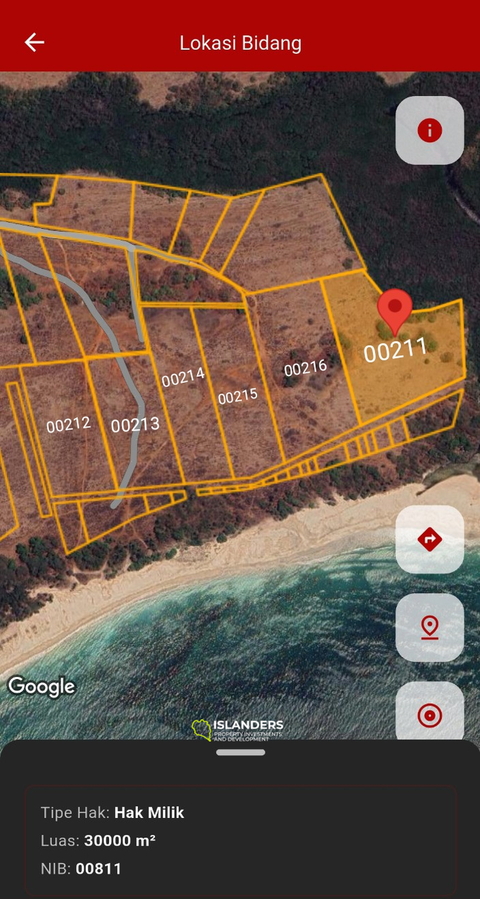 Ocean view land for sale