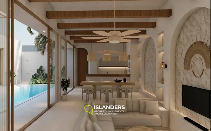 Spacious 3-bdrm villa with direct pool access from the living room and bedroom (Maenam)