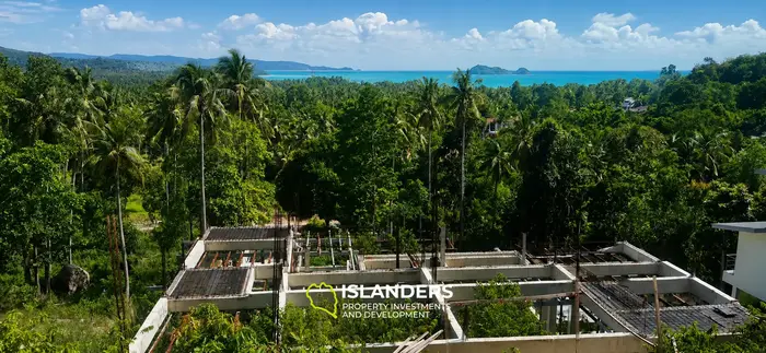 Sea view land - 3 plots with construction structures