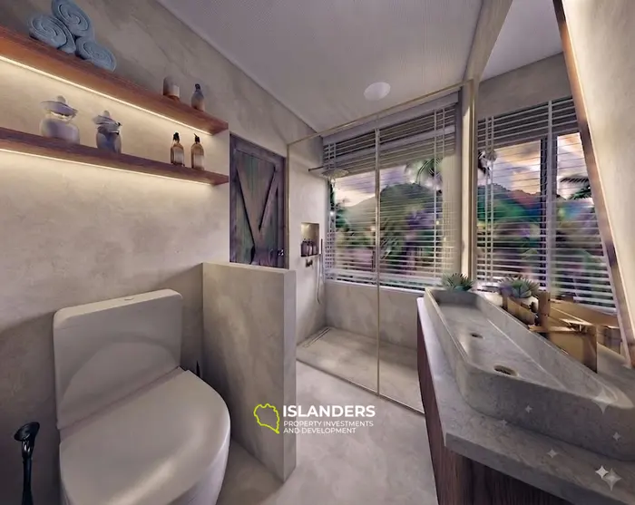 Modern 3-bdrm pool villa with views of the sea and sunsets (Maenam)