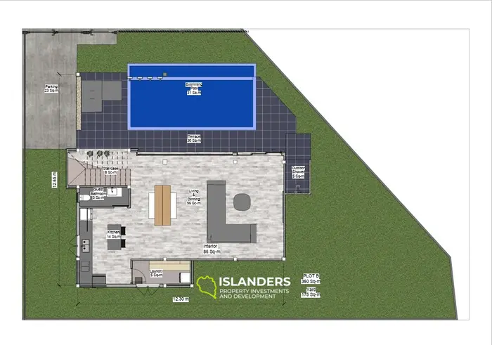 Modern 3-bdrm pool villa with views of the sea and sunsets (Maenam)
