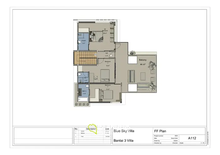Modern 3-bdrm pool villa with views of the sea and sunsets (Maenam)