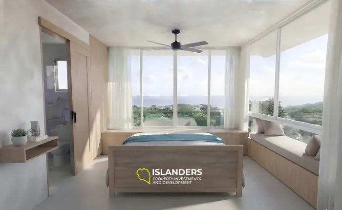 Modern 3-bdrm pool villa with views of the sea and sunsets (Maenam)