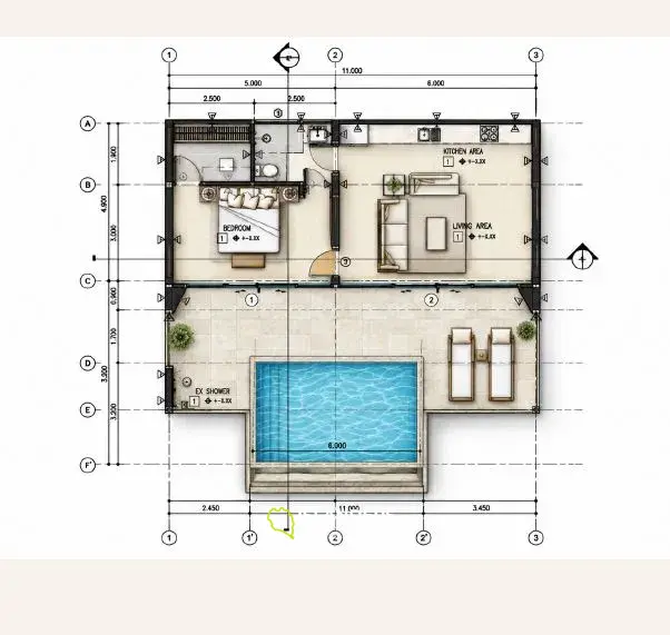 1-bdrm pool villa surrounded by a tropical garden (Maenam)