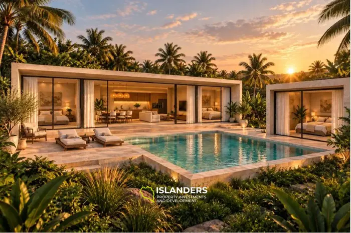 3-bdrm tropical pool villa with a large plot (Maenam)