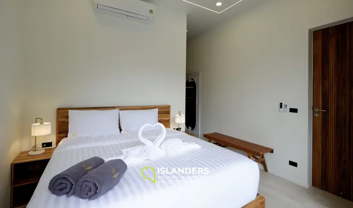 3-bdrm pool villa with a solar panels and a private well (Bophut)