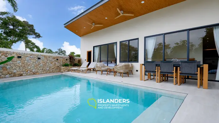 3-bdrm pool villa with a solar panels and a private well (Bophut)
