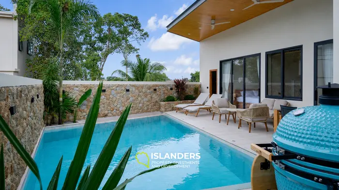 3-bdrm pool villa with a solar panels and a private well (Bophut)