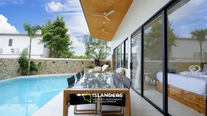 3-bdrm pool villa with a solar panels and a private well (Bophut)