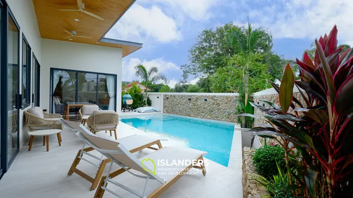 3-bdrm pool villa with a solar panels and a private well (Bophut)