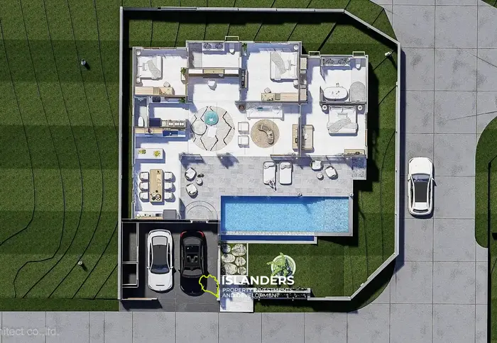 Modern 3-bdrm pool villa near the international school (Lamai)