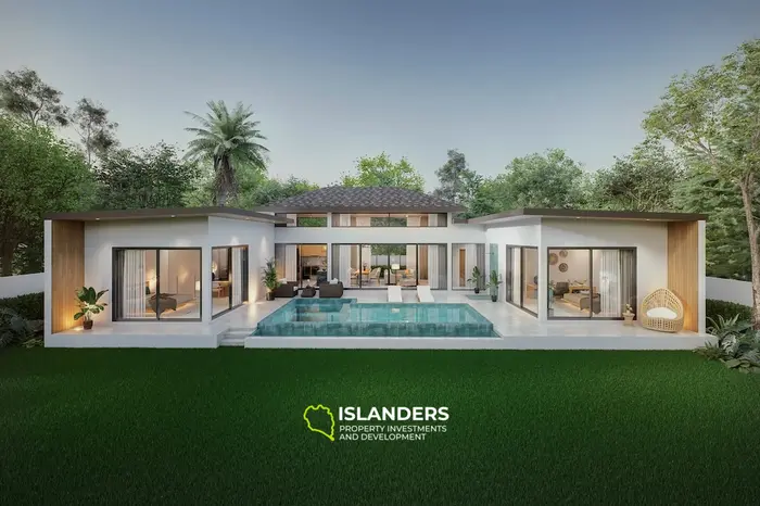 Spacious 3-bdrm pool villa in a tropical setting (Lamai)