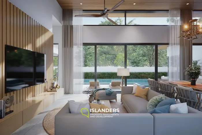 Spacious 3-bdrm pool villa in a tropical setting (Lamai)