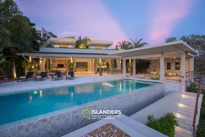 6-bdrm pool villa with ocean view (Choeng Mon)