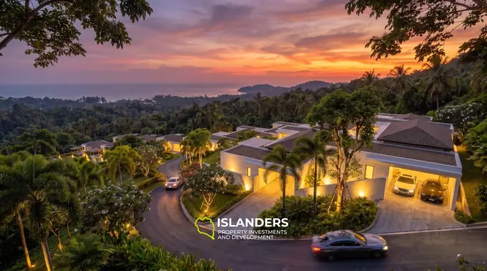 2-bdrm pool villa with panoramic views 3 minutes from the beach (Lamai)