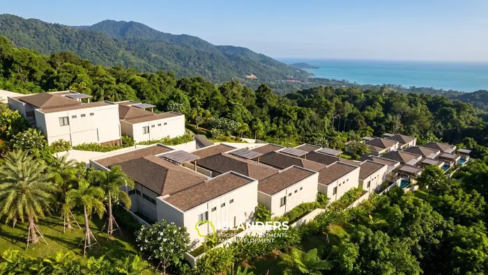 2-bdrm pool villa with panoramic views 3 minutes from the beach (Lamai)