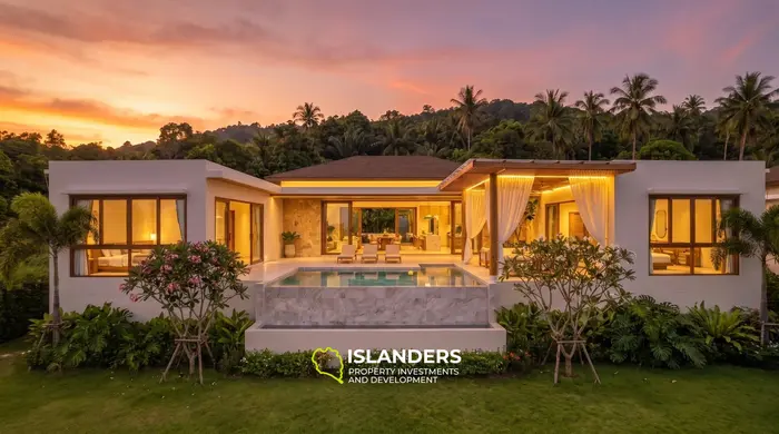 2-bdrm pool villa with panoramic views 3 minutes from the beach (Lamai)
